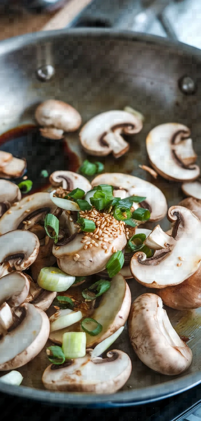 Ingredients photo for Asian Style Garlic Mushrooms Recipe