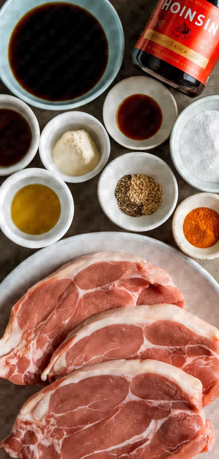 Ingredients photo for Peking Pork Chops Recipe